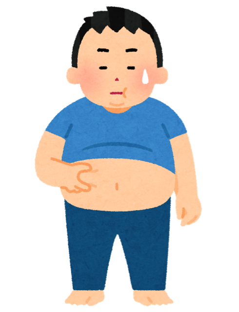 太っているイラスト
