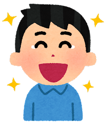 笑っている人のイラスト