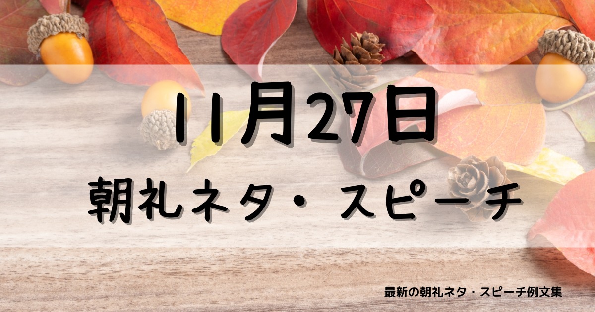 11月27日
